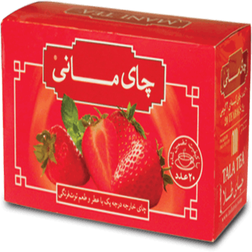 چای با طعم توت فرنگی چای طلا